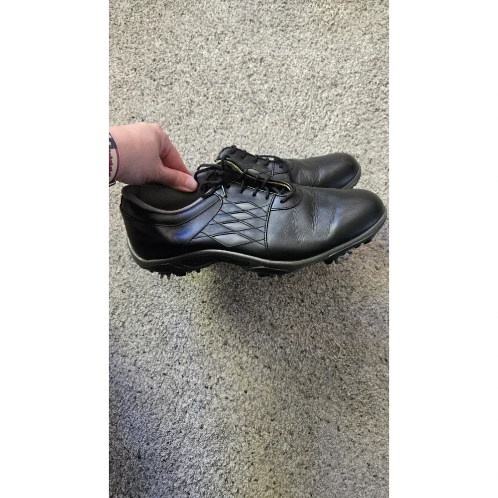 FootJoy Men's Summer Series Golf Shoes 9.5M Black Leather Softspikes FJ 98846
